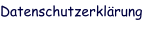 Datenschutzerklärung